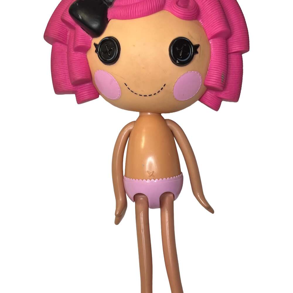 2009 Lalaloopsy Full Size 12 inch Doll Crumbs Sugar Cookie Pink Hair Body Only